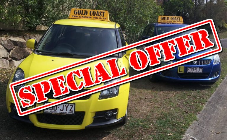 Special Deal Driving Lessons Gold Coast
